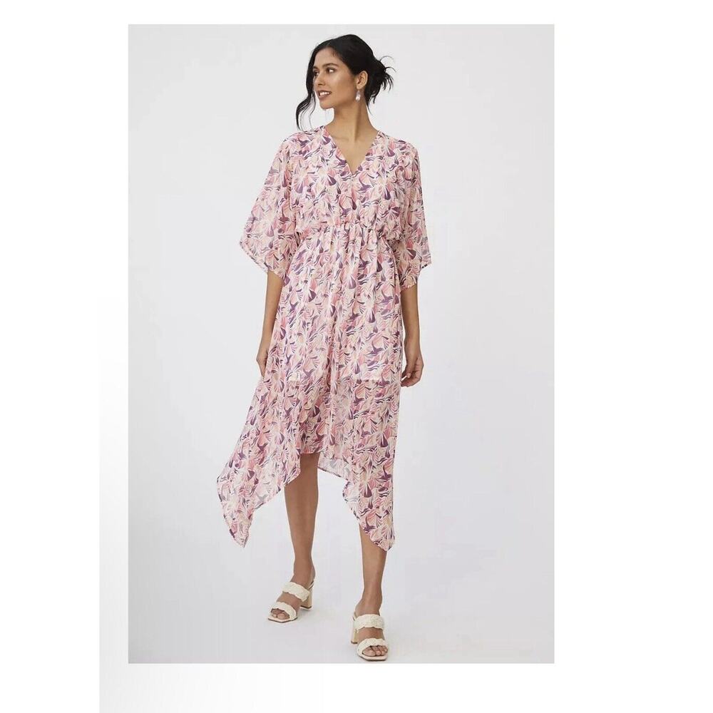 HUTCH ANTHROPOLOGIE Augusta Dress petite Medium Sheer Flowy Pullover